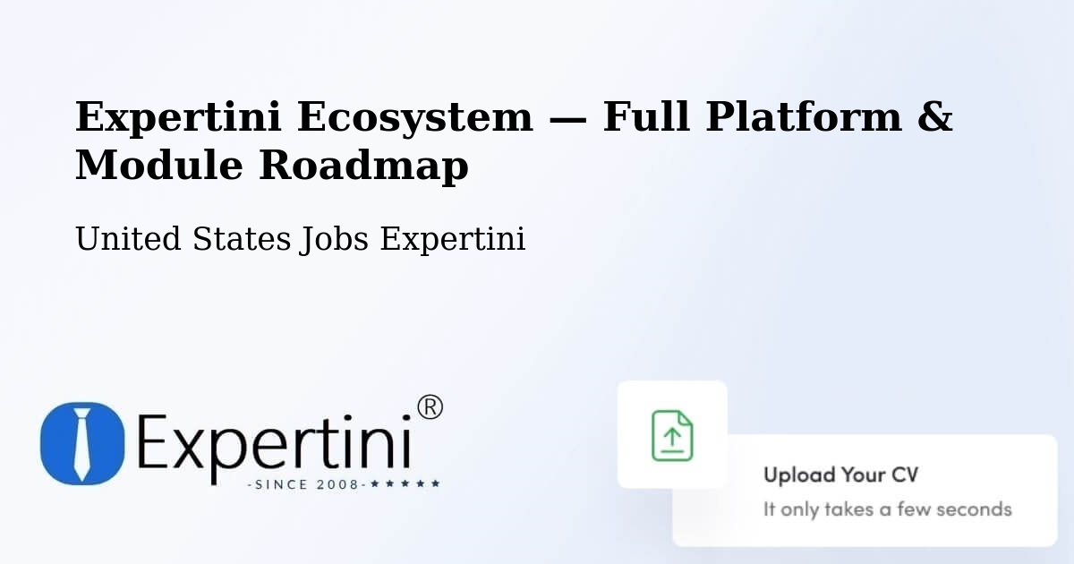 Expertini Ecosystem — Full Platform & Module Roadmap – Plummer