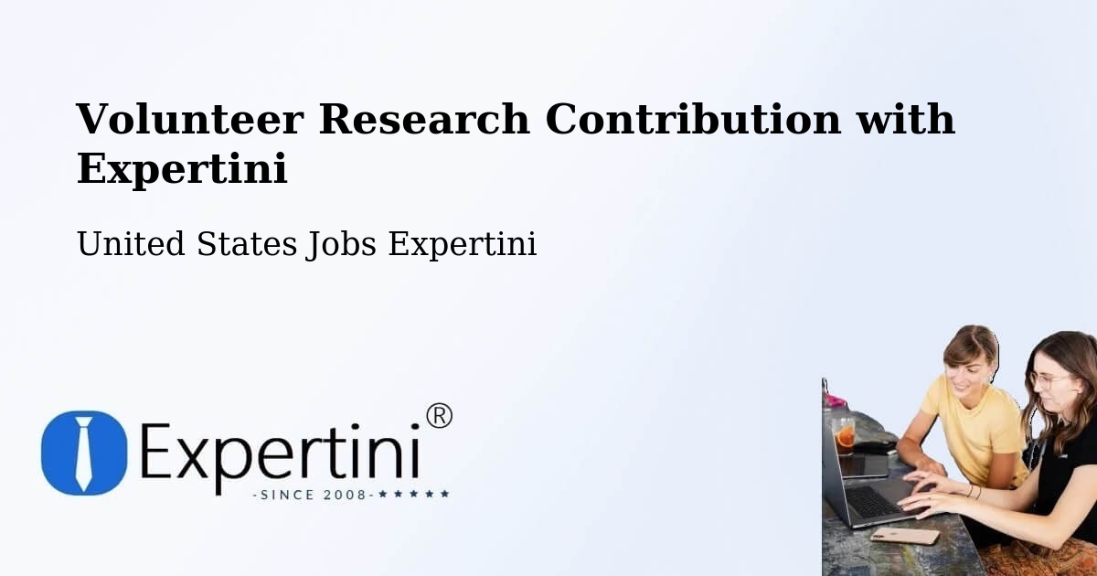 Volunteer Research Contribution Program – Plummer - United States Jobs Expertini